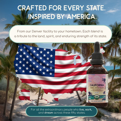 HerbEra California Herbal Detox Blend - USDA Organic Extract, Made in USA | Immune & Liver Support Liquid Drops | Burdock, Dandelion Root - dailyvitalstore