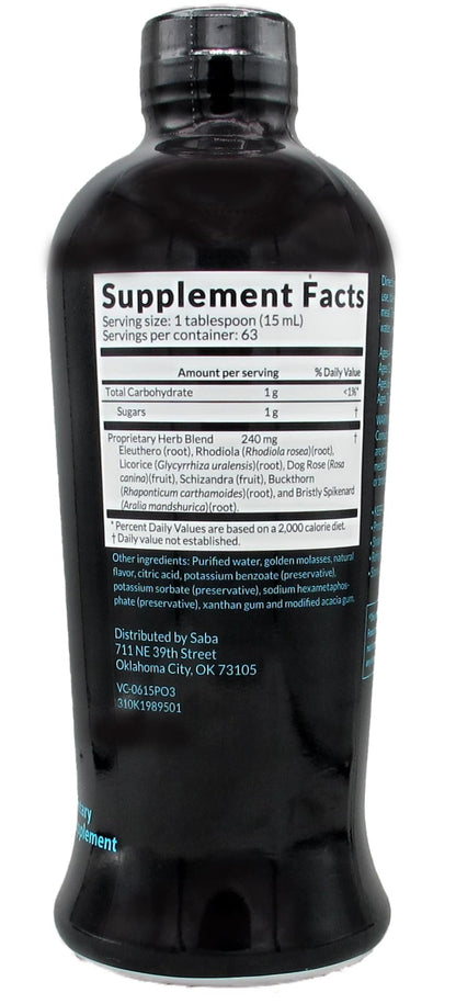 HerbFuse Ashwagandha Liquid Shots – Stress Relief Supplement for Calm Mood & Energy Support – Adaptogen Formula with Rhodiola, Reishi & Ginseng – Fast Absorption – 30 Servings – Saba Prime One - dailyvitalstore
