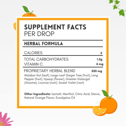 HERBION Naturals Cough Drops with Orange Flavor, Sugar-Free with Stevia, Soothes Cough, for Adults and Children Over 6 Years – Pack of 5(125 Lozenges) - dailyvitalstore