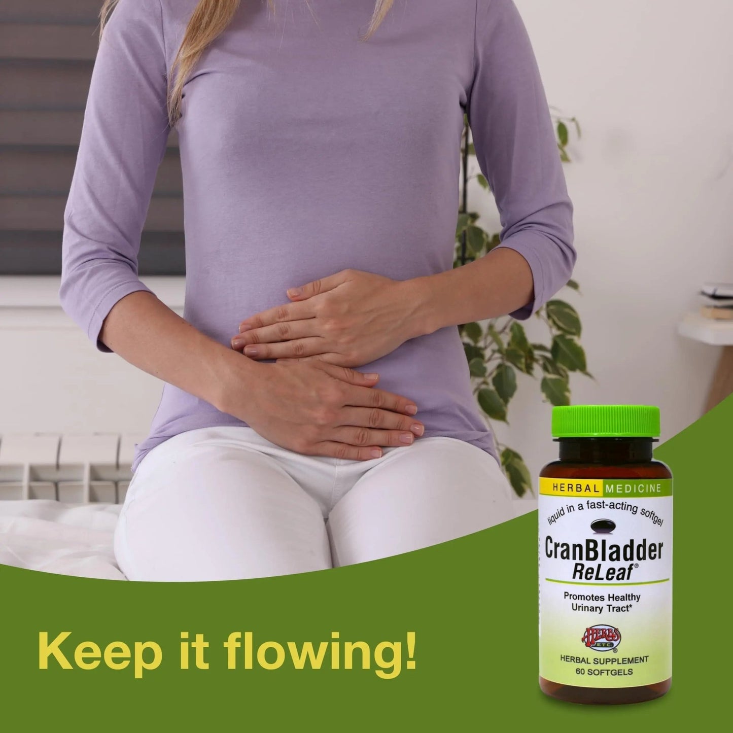 Herbs Etc. CranBladder ReLeaf Softgels - Bladder Health Support - Natural Supplement Formula to Aid Urinary Health & Comfort - Optimal Urinary Support with Cranberry - 60 Softgels (60 Servings) - dailyvitalstore