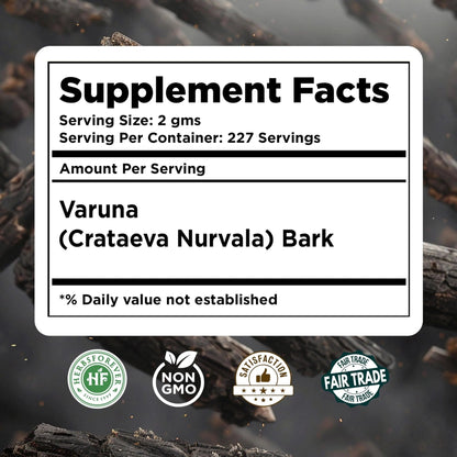 HerbsForever Varuna Powder – Crataeva Nurvala – Prostate Health – Support Prostatic, Kidneys, Gall Bladder and Urinary Tract Health – Non GMO, Organic, Vegan – 454 GMS - dailyvitalstore