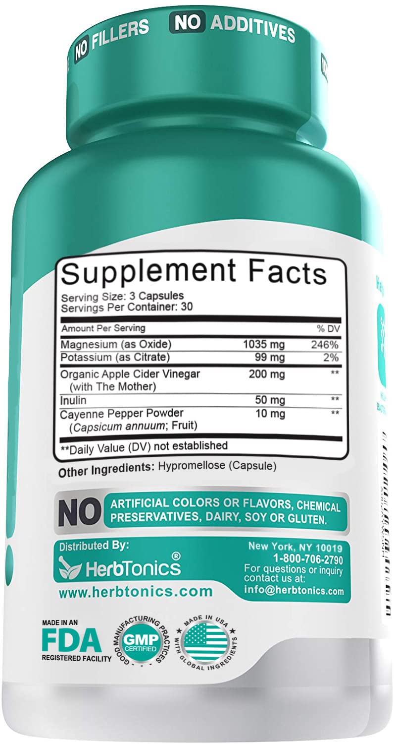 Herbtonics Oxygen Based Colon Cleanse and Detox Digestive System Formula | with Apple Cider Vinegar | Colon Cleanser Pills for Adults - dailyvitalstore