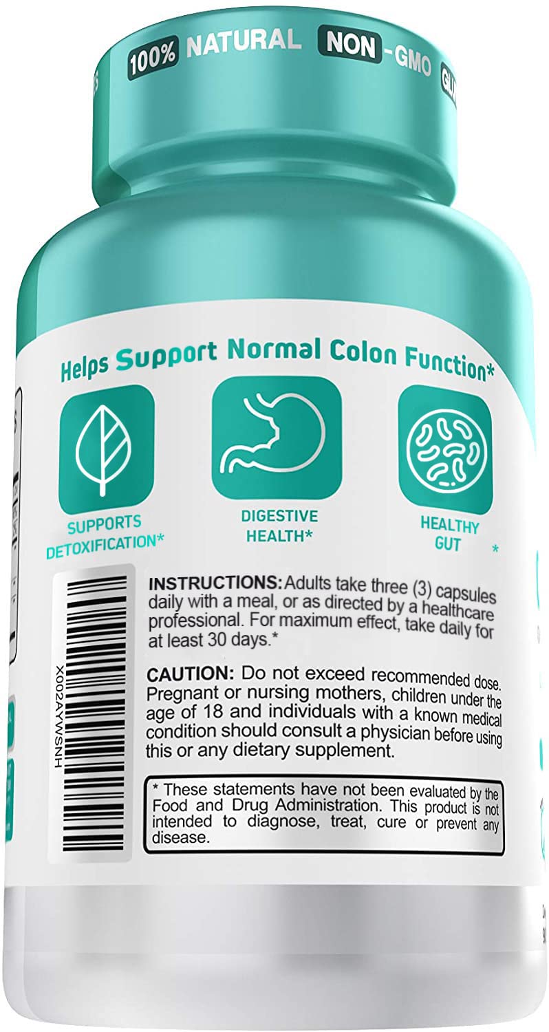 Herbtonics Oxygen Based Colon Cleanse and Detox Digestive System Formula | with Apple Cider Vinegar | Colon Cleanser Pills for Adults - dailyvitalstore