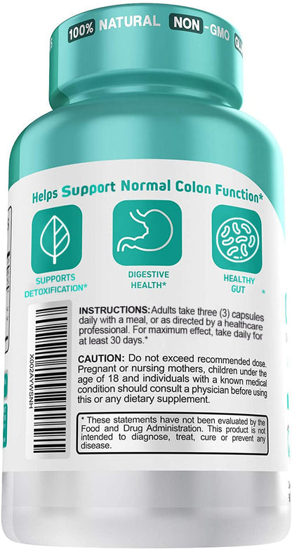 Herbtonics Oxygen Based Colon Cleanse and Detox Digestive System Formula | with Apple Cider Vinegar | Colon Cleanser Pills for Adults - dailyvitalstore