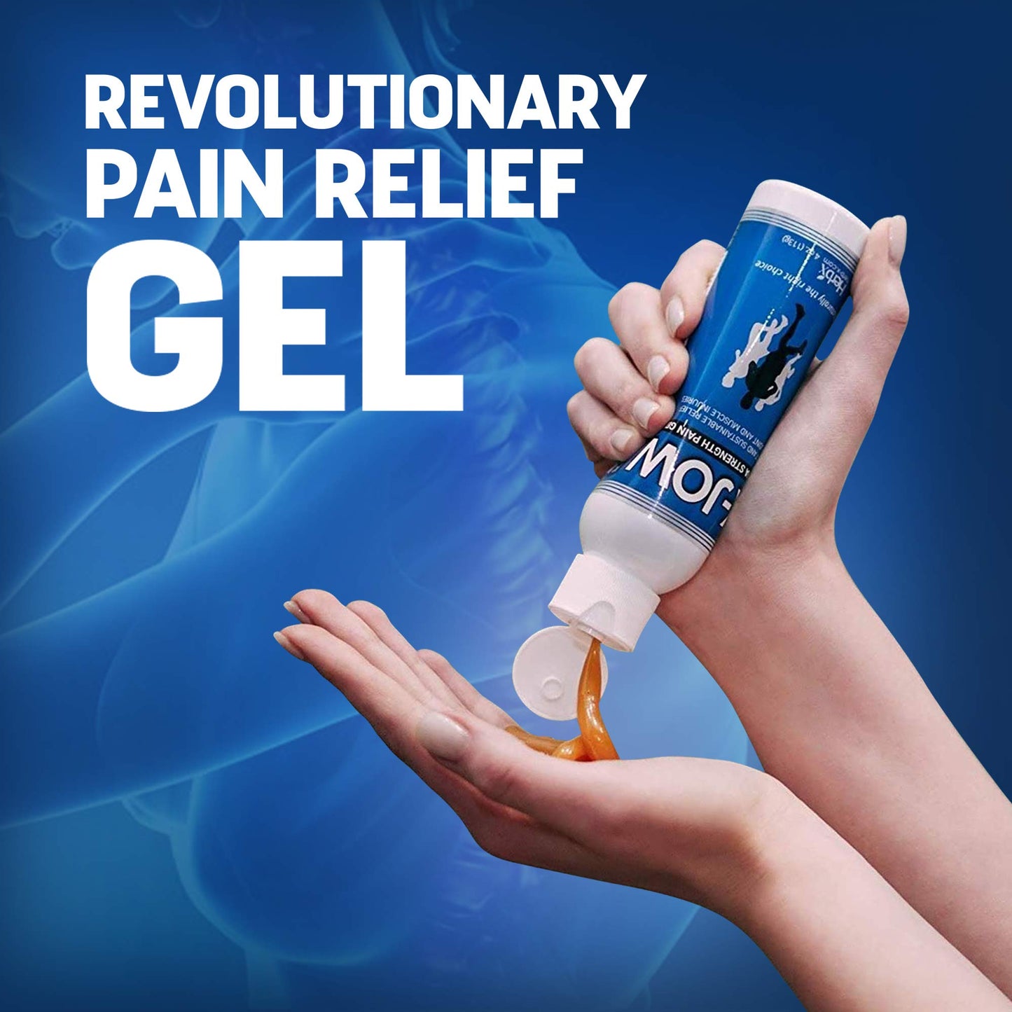 HerbX X-Jow Extra Strength Pain Relief Gel 4 oz - Herbal Massage Gel for Massage Therapy and Sports - Pain Terminator Cream for Muscles, Shoulders, and Joints Inflammation, Soreness and Discomfort - dailyvitalstore