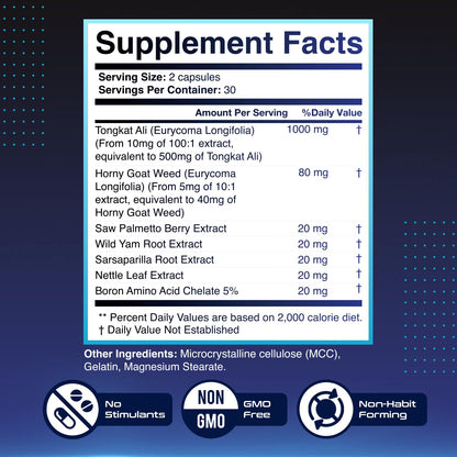 HeroUP - Natural Wellness Supplement with Plant-Based Ingredients – Non-GMO, Stimulant-Free | Made in the USA, GMP-Certified | 60 Capsules, 6 Month Suppy - dailyvitalstore