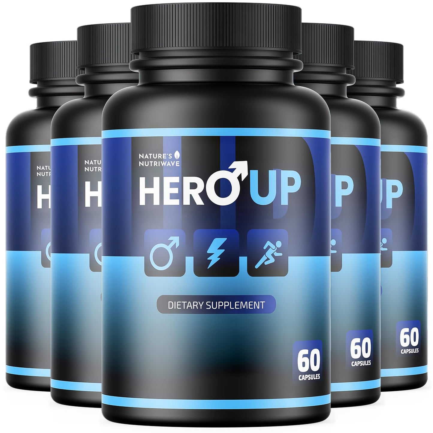 HeroUP - Natural Wellness Supplement with Plant-Based Ingredients – Non-GMO, Stimulant-Free | Made in the USA, GMP-Certified | 60 Capsules, 6 Month Suppy - dailyvitalstore