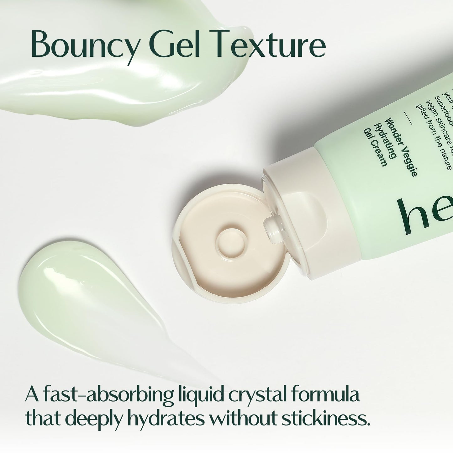 Hersteller Wonder Veggie Hydrating Gel Cream, Vegan K-Beauty Face Moisturizer with 72% Kale Extract, Lightweight Non-Sticky 24H Hydration for Sensitive Skin, Value Size, 2.7 fl oz / 80ml - dailyvitalstore