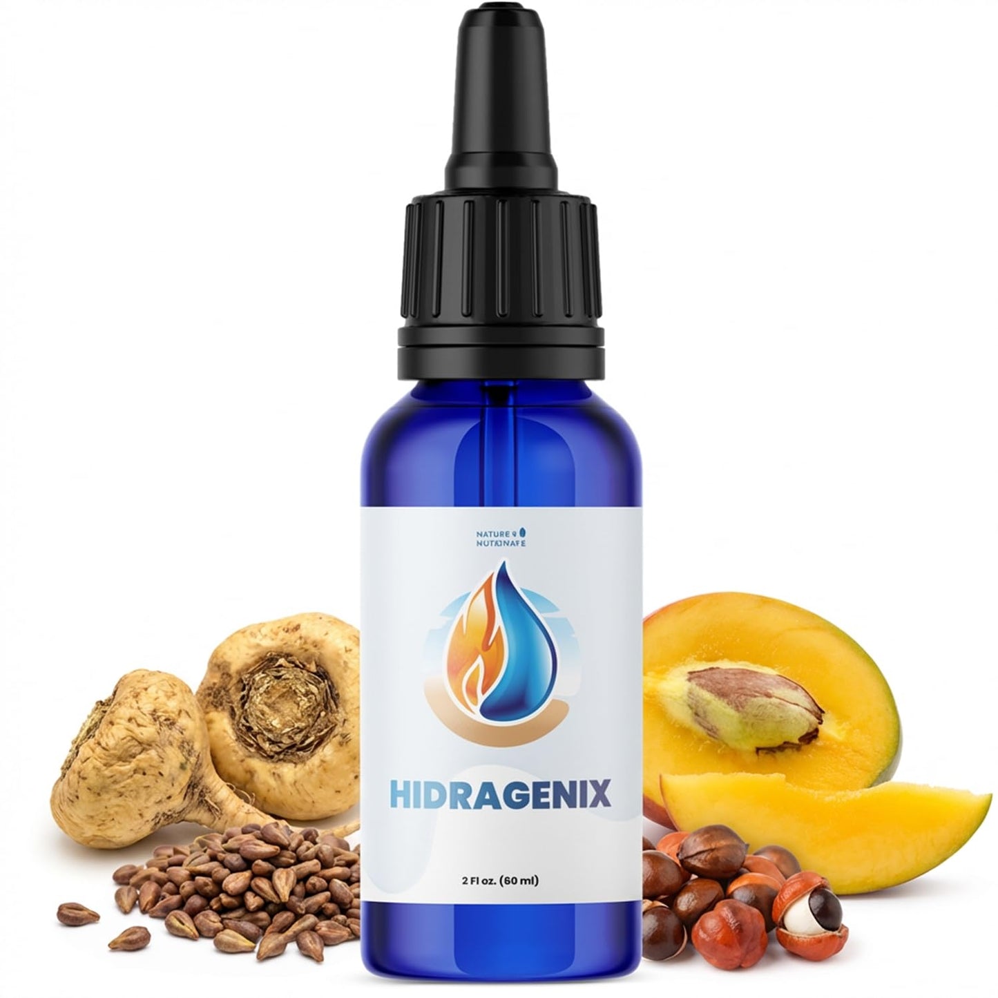 Hidragenix – Natural Herbal Supplement with Maca, Green Tea, Grape Seed & More – Non-GMO, 60 Servings – Manufactured in the USA, 2 FL.OZ, 60ml - 1 Month Supply - dailyvitalstore