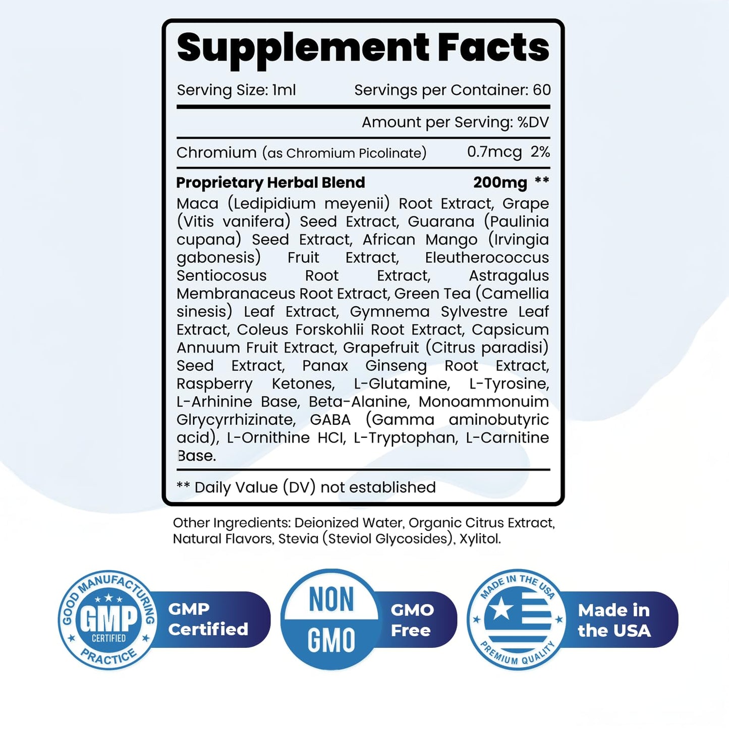 Hidragenix – Natural Herbal Supplement with Maca, Green Tea, Grape Seed & More – Non-GMO, 60 Servings – Manufactured in the USA, 2 FL.OZ, 60ml - 1 Month Supply - dailyvitalstore