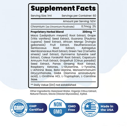 Hidragenix – Natural Herbal Supplement with Maca, Green Tea, Grape Seed & More – Non-GMO, 60 Servings – Manufactured in the USA, 2 FL.OZ, 60ml - 1 Month Supply - dailyvitalstore