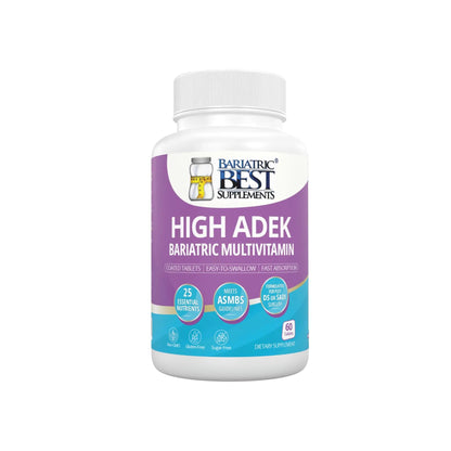 High A D E K Bariatric Multivitamin for Post DS/SADI Surgery, 25 Essential Nutrients for Post-Weight Loss Surgery, 60 Tablets - dailyvitalstore