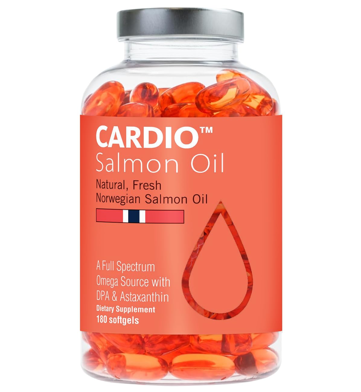 High Strength Omega 3 Fish Oil - 1000mg, Norwegian Salmon Oil with EPA & DHA, No Burping or Aftertaste, Omega 3 Fatty Acids Supplement for Eye - dailyvitalstore