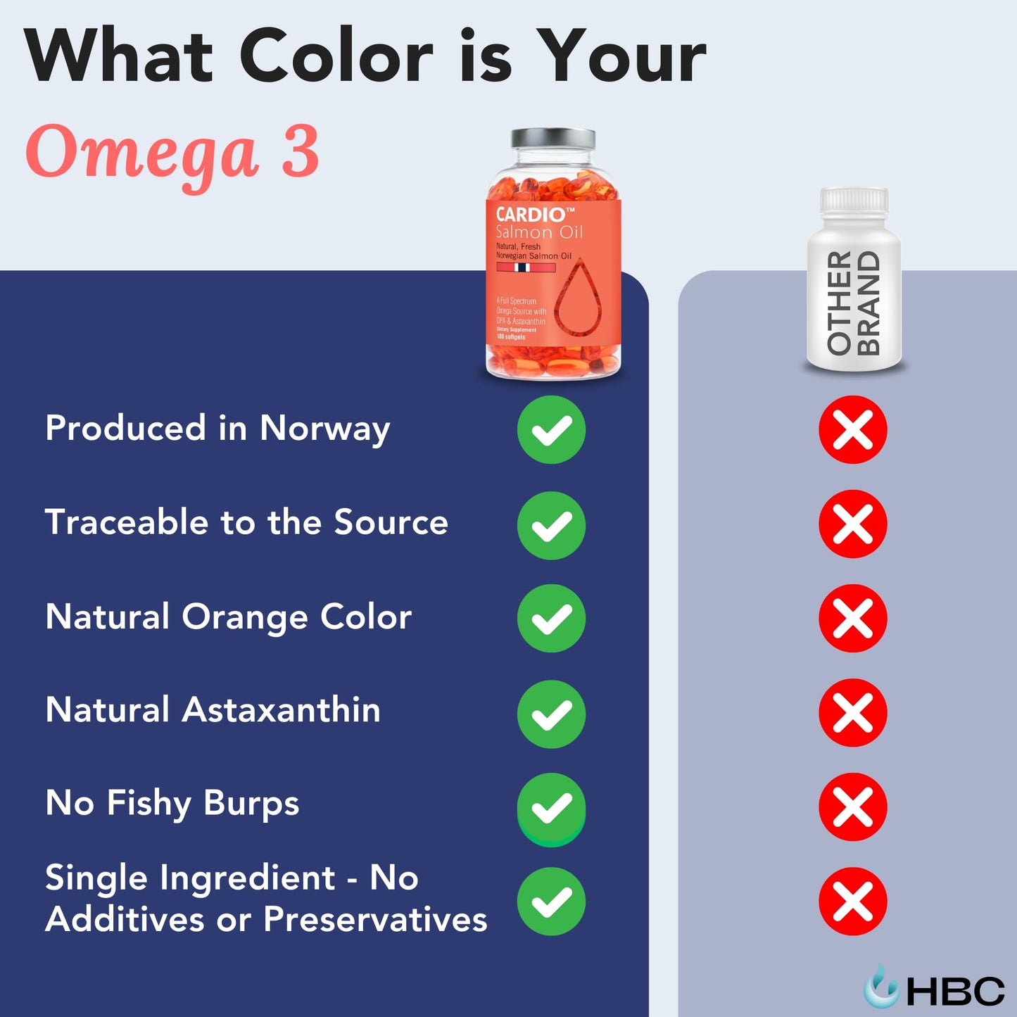 High Strength Omega 3 Fish Oil - 1000mg, Norwegian Salmon Oil with EPA & DHA, No Burping or Aftertaste, Omega 3 Fatty Acids Supplement for Eye - dailyvitalstore