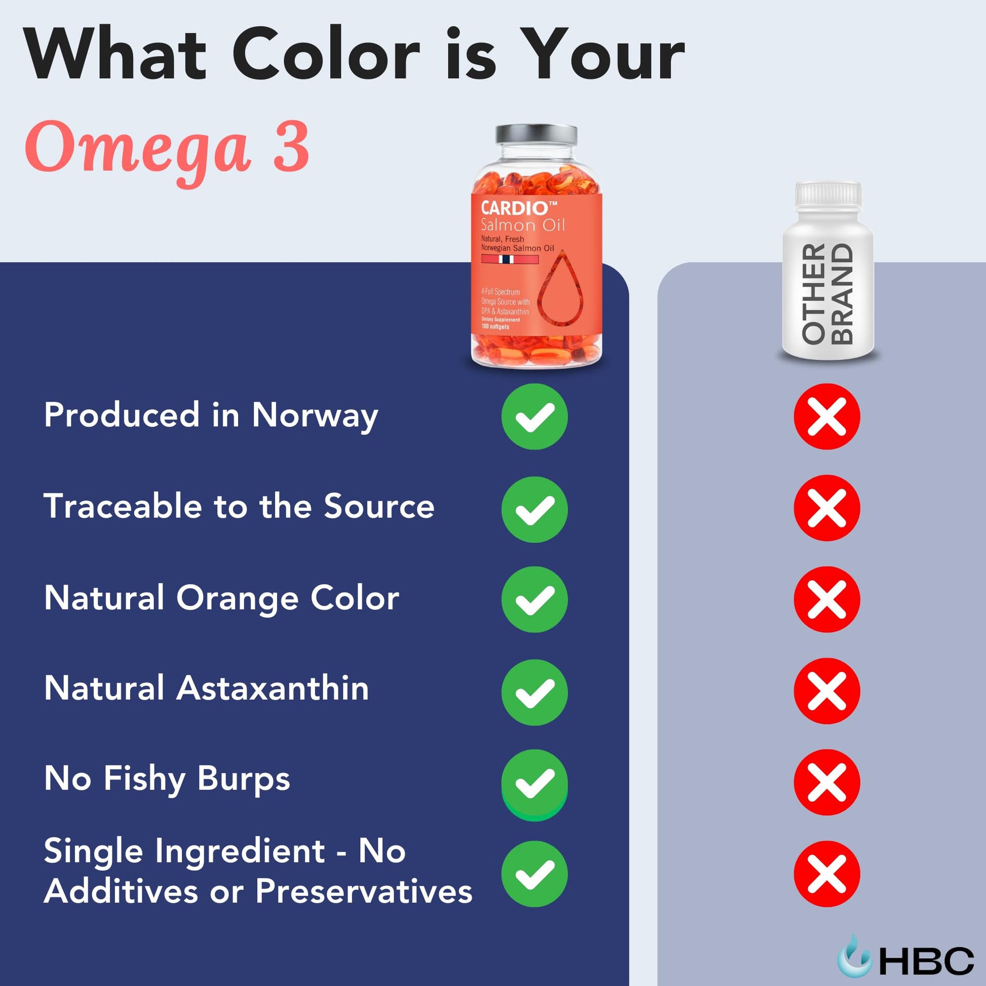 High Strength Omega 3 Fish Oil - 1000mg, Norwegian Salmon Oil with EPA & DHA, No Burping or Aftertaste, Omega 3 Fatty Acids Supplement for Eye - dailyvitalstore