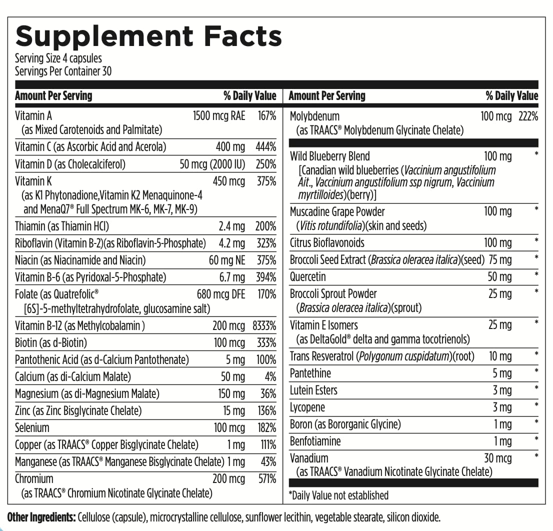 Highbe Men's Multivitamin, 120 Vegetarian Capsules, Daily Supplement with Vitamins and Minerals - dailyvitalstore