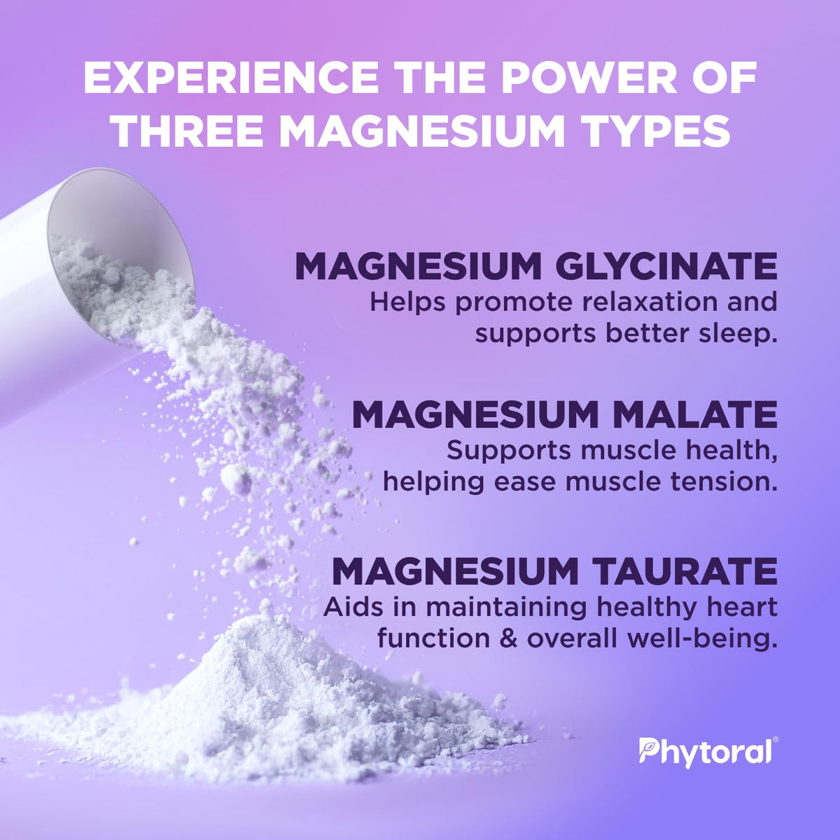 Highly Potent Magnesium Complex Capsules - Triple Magnesium Blend with Taurate Glycinate and Malate - 400mg Supplement Supports Relaxation & Overall Wellness Non-GMO Vegan - 90 Count - dailyvitalstore
