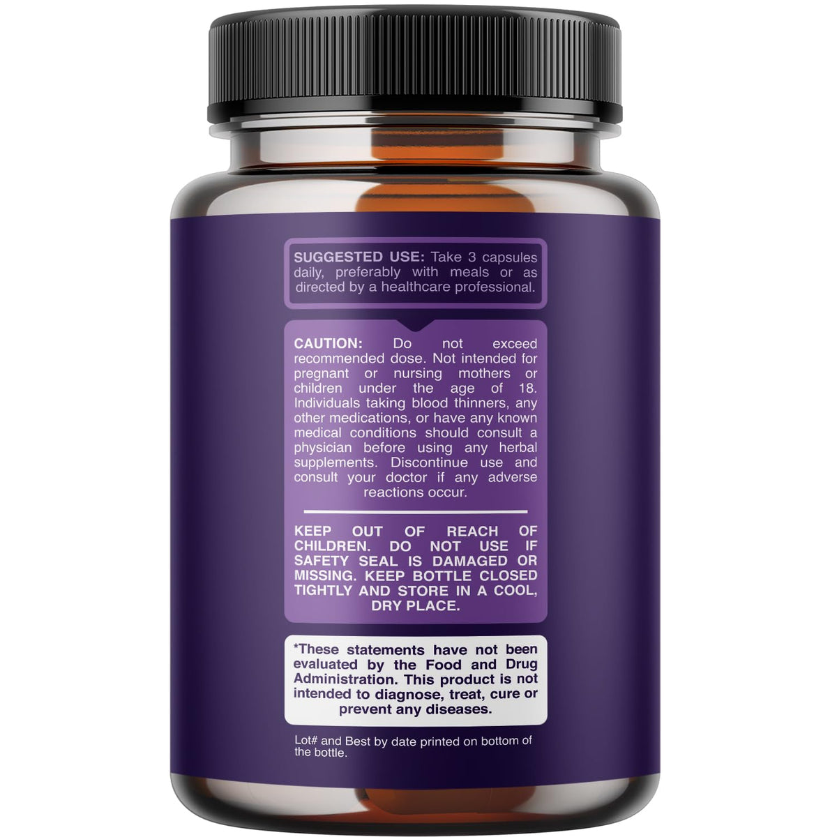 Highly Potent Magnesium Complex Capsules - Triple Magnesium Blend with Taurate Glycinate and Malate - 400mg Supplement Supports Relaxation & Overall Wellness Non-GMO Vegan - 90 Count - dailyvitalstore