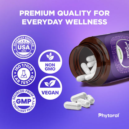 Highly Potent Magnesium Complex Capsules - Triple Magnesium Blend with Taurate Glycinate and Malate - 400mg Supplement Supports Relaxation & Overall Wellness Non-GMO Vegan - 90 Count - dailyvitalstore