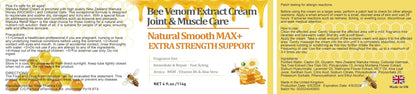 HIKCOSLLY New Zealand Bee Venom Cream, High Strength Recovery Muscle Joint Cream, Natural Organic, Soothe Back, Neck, Hands, Feet, Shoulder, Leg, Knee, Ankle Pain - dailyvitalstore