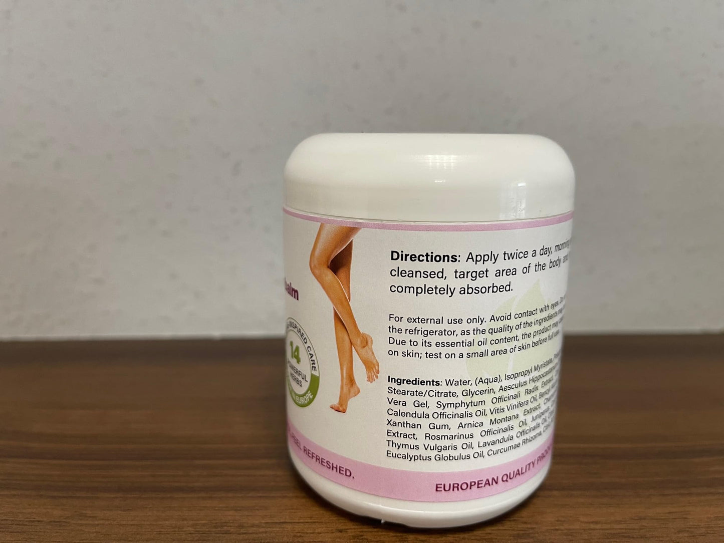 Hill Vital Natural Solutions HillVital Herbal Leg Care Balm with Horse Chestnut – Lightweight Botanical Cream for Daily Skin Care & Massage, Non-Greasy Formula for Legs & Body, 250 ml - dailyvitalstore