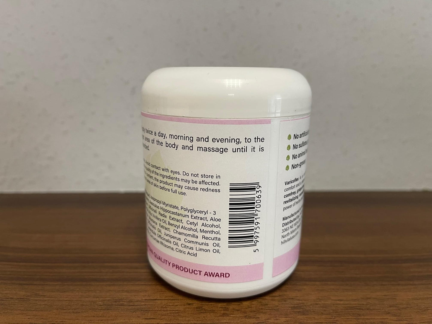 Hill Vital Natural Solutions HillVital Herbal Leg Care Balm with Horse Chestnut – Lightweight Botanical Cream for Daily Skin Care & Massage, Non-Greasy Formula for Legs & Body, 250 ml - dailyvitalstore