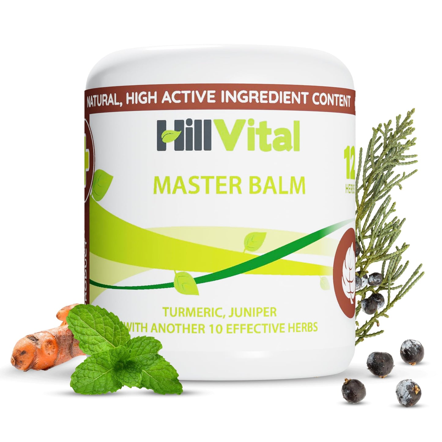 HillVital Herbal Joint Care Balm – Soothing Arnica & Turmeric Blend for Muscles & Joints – Lightweight Herbal Cooling Gel with Mint & Rosemary – Fast-Absorbing Natural Topical Cream - dailyvitalstore