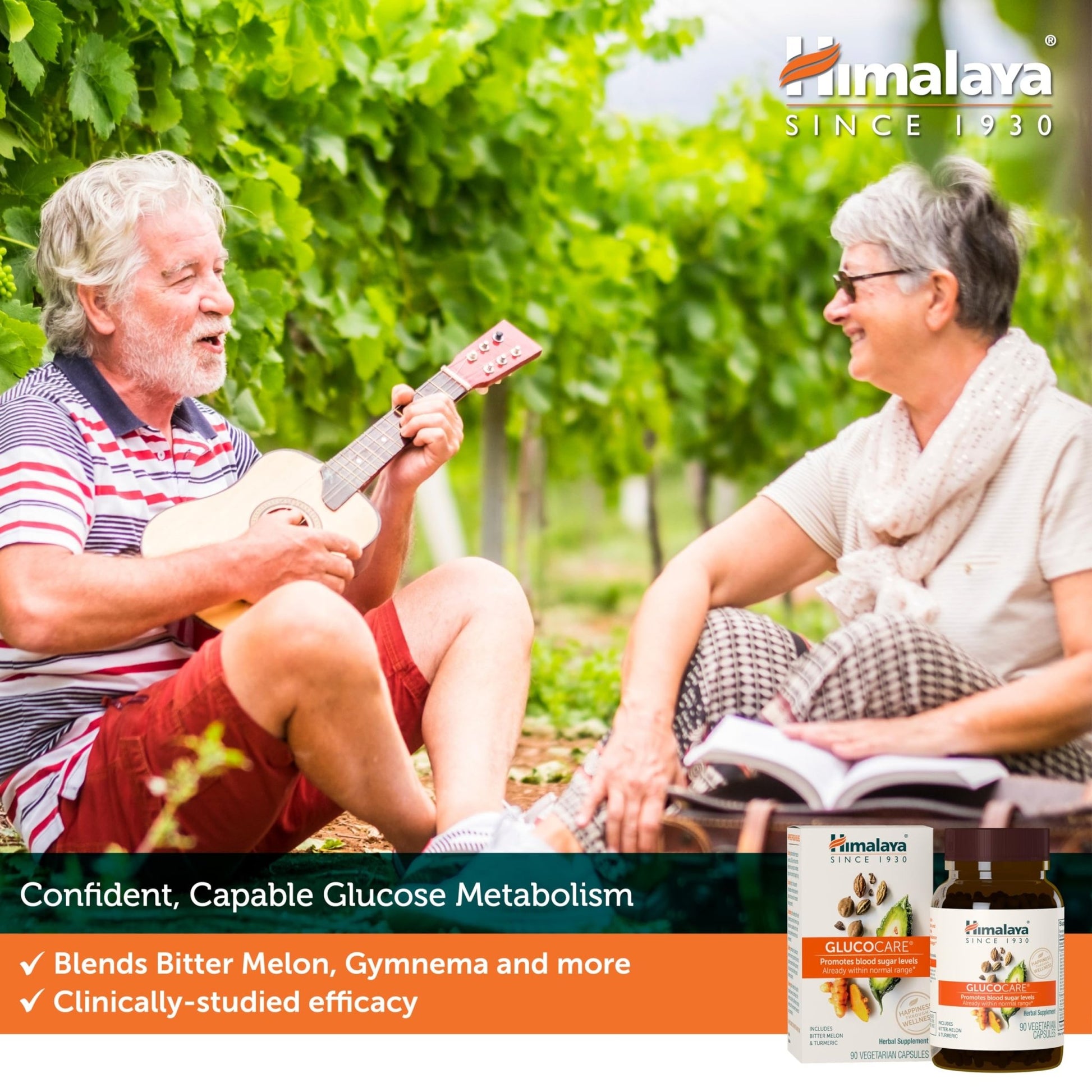 Himalaya GlucoCare – Herbal Glucose Metabolism & Pancreatic Support with Bitter Melon, Gymnema, Triphala & Turmeric – Natural Blood Sugar Support - dailyvitalstore