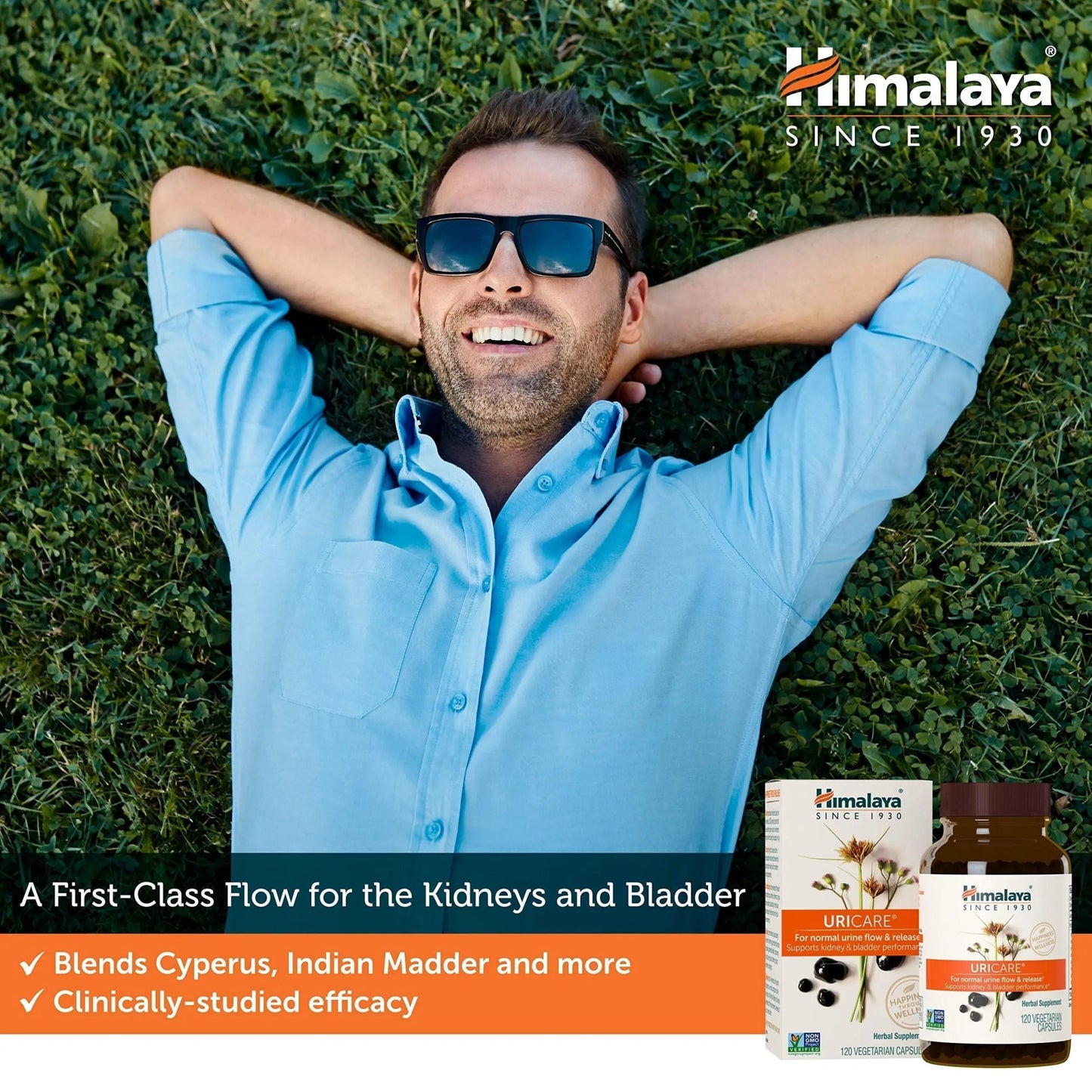 Himalaya UriCare Herbal Supplement, Kidney & Bladder Support, Urinary Tract & Urine Flow Support, Caffeine Free, Non-GMO, Gluten Free, Vegetarian, 240 Capsules, 60 Day Supply - dailyvitalstore