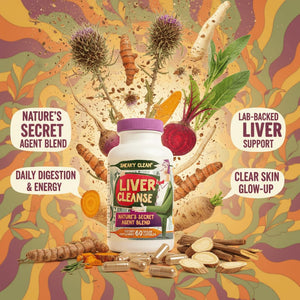 Hippie Farms Liver Cleanse Support Supplement w Organic Milk Thistle - Nature's Secret Agent Blend - 60 Vegan Capsules - dailyvitalstore