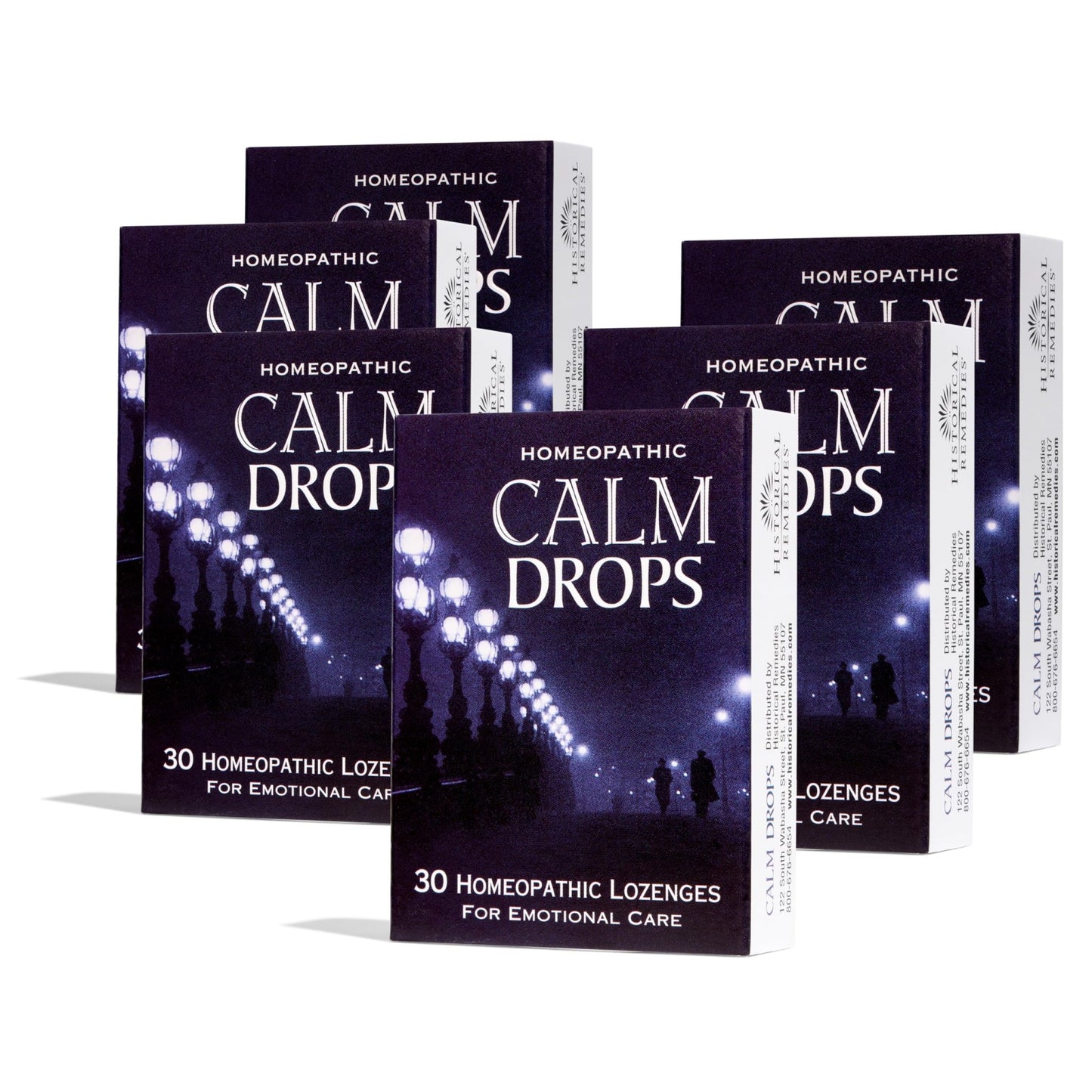 Historical Remedies Calm Drops Homeopathic Lozenges (6 Pack)| Natural Care for Emotional Relief, Vegan & Gluten-Free Organic Vanilla Flavor Drops to Promote Relaxation and a Sense of Calm - dailyvitalstore