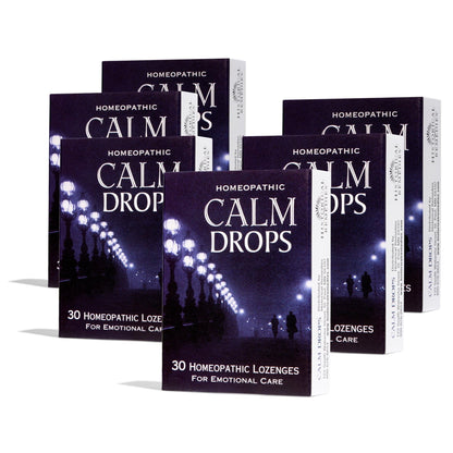 Historical Remedies Calm Drops Homeopathic Lozenges (6 Pack)| Natural Care for Emotional Relief, Vegan & Gluten-Free Organic Vanilla Flavor Drops to Promote Relaxation and a Sense of Calm - dailyvitalstore