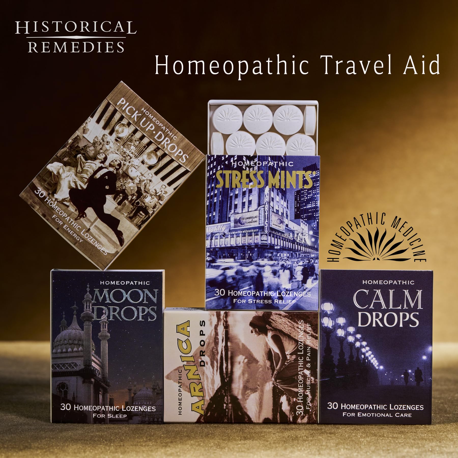 Historical Remedies Stress Mints (1 Pack) | Homeopathic Lozenges to Aid Stress & Digestion, Organic Peppermint Flavor, Vegan & Gluten-Free, Non-Habit Forming - dailyvitalstore