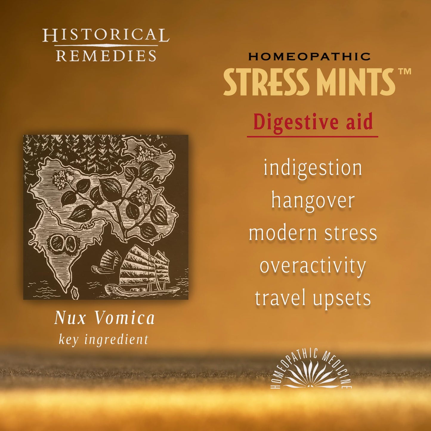 Historical Remedies Stress Mints (1 Pack) | Homeopathic Lozenges to Aid Stress & Digestion, Organic Peppermint Flavor, Vegan & Gluten-Free, Non-Habit Forming - dailyvitalstore