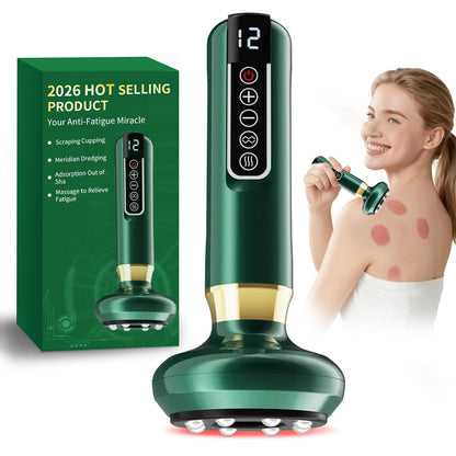 HNRF Anti Cellulite Massage Tool Body Sculpting Machine Suction Massager 3-in-1 Masajeador para Celulitis Y Grasa Abdominal De Madera Remover for Legs Electric Vacuum Cupping Full Contouring Device - dailyvitalstore