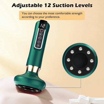 HNRF Anti Cellulite Massage Tool Body Sculpting Machine Suction Massager 3-in-1 Masajeador para Celulitis Y Grasa Abdominal De Madera Remover for Legs Electric Vacuum Cupping Full Contouring Device - dailyvitalstore