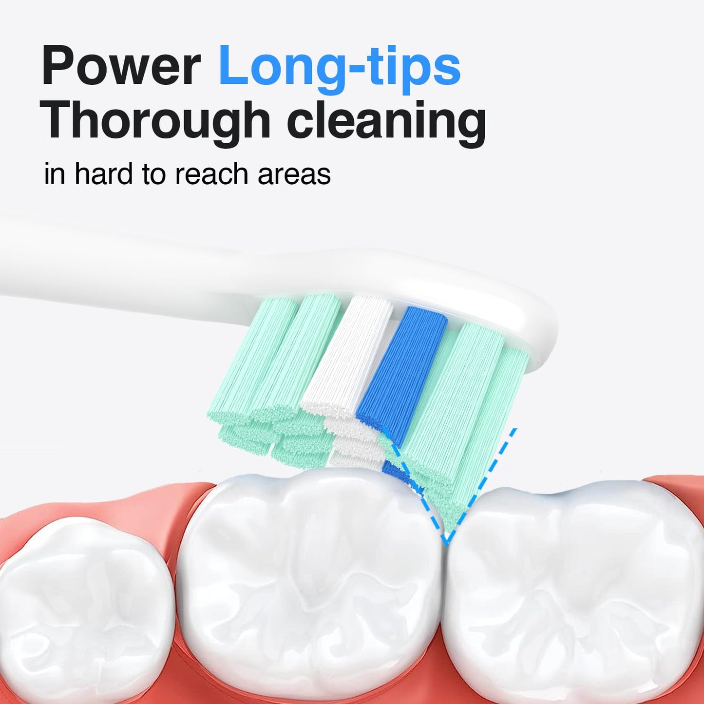 HOFAM Replacement Toothbrush Heads for Philips Sonicare Replacement Heads,Electric Replacement Brush Head Compatible with Phillips Sonicare Electric Toothbrush - dailyvitalstore