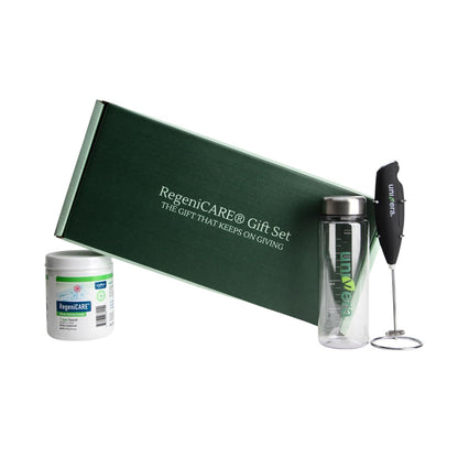 Holiday Gift Set, Joint Support with Univestin®, Glucosamine, Chondroitin & MSM — Bottle & Frother Included, Green Apple Flavor, 30 Servings - dailyvitalstore