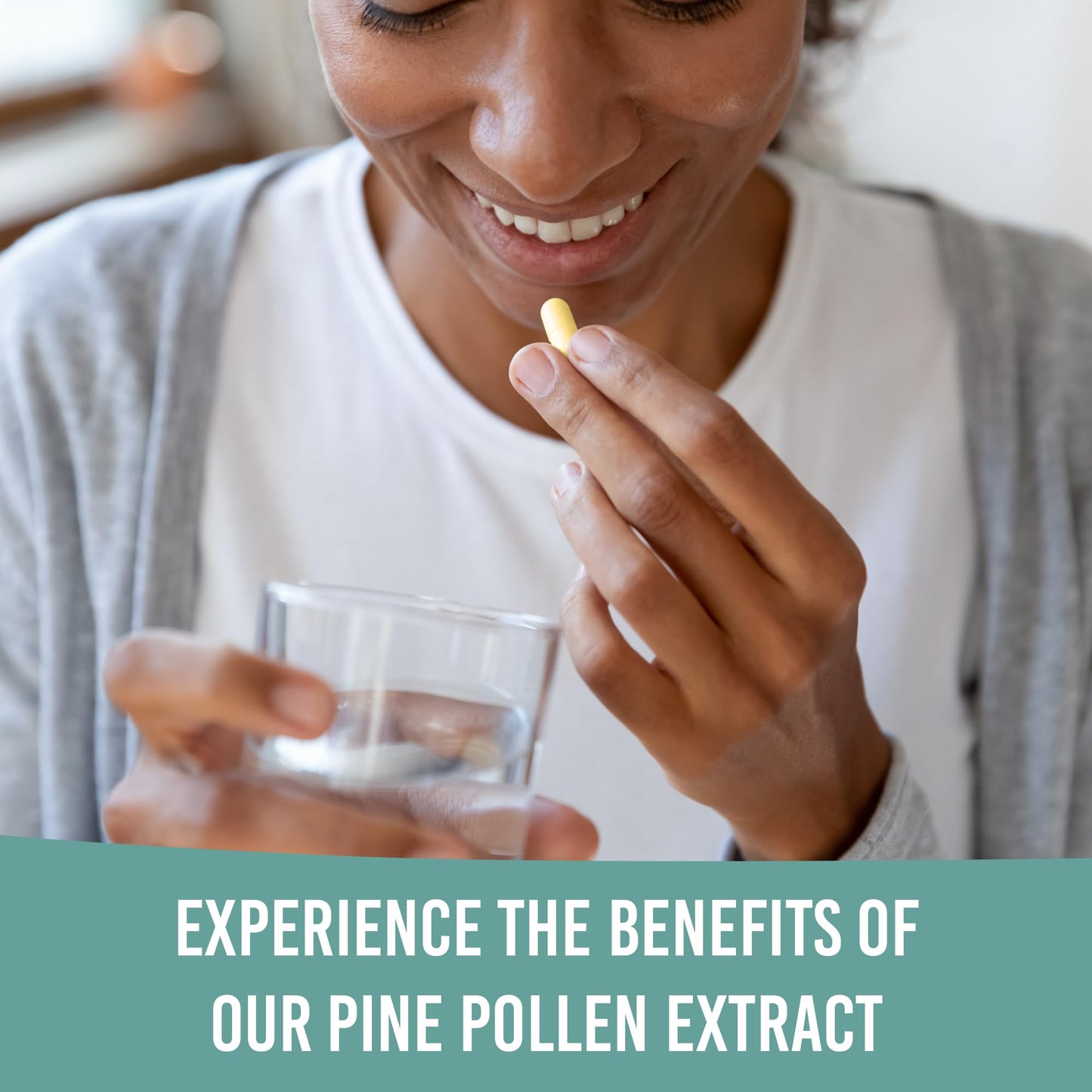 Holistic Bin Pine Pollen Capsules 500mg (Pinus Ponderosa) - Wild Harvested California Ponderosa Pine Pollen Powder - Olympic Grade - Organic, Non-GMO, No Fillers - 30 Day Supply (40 Capsules) - dailyvitalstore