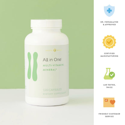 Holistic Health All in ONE Multi Vitamin and Mineral for Antioxidant Boost, Multi Minerals Supplement for Supporting Methylation - dailyvitalstore