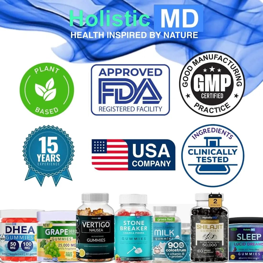 Holistic MD Stone Breaker Chanca Piedra 1,500mg Gummies Kidney Stones Cleanse Gallbladder Formula | Plus Cranberry Extract Might Help Urinary Tract Flush Impurities | Fast Absorption Sugar Free 60ct - dailyvitalstore