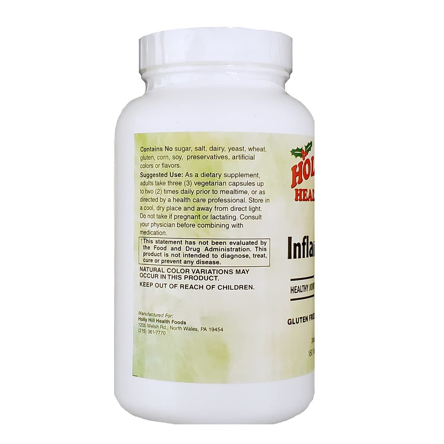 Holly Hill Health Foods, Inflammove (Healthy Joint & Mobility Support*), 180 Vegan Capsules - dailyvitalstore