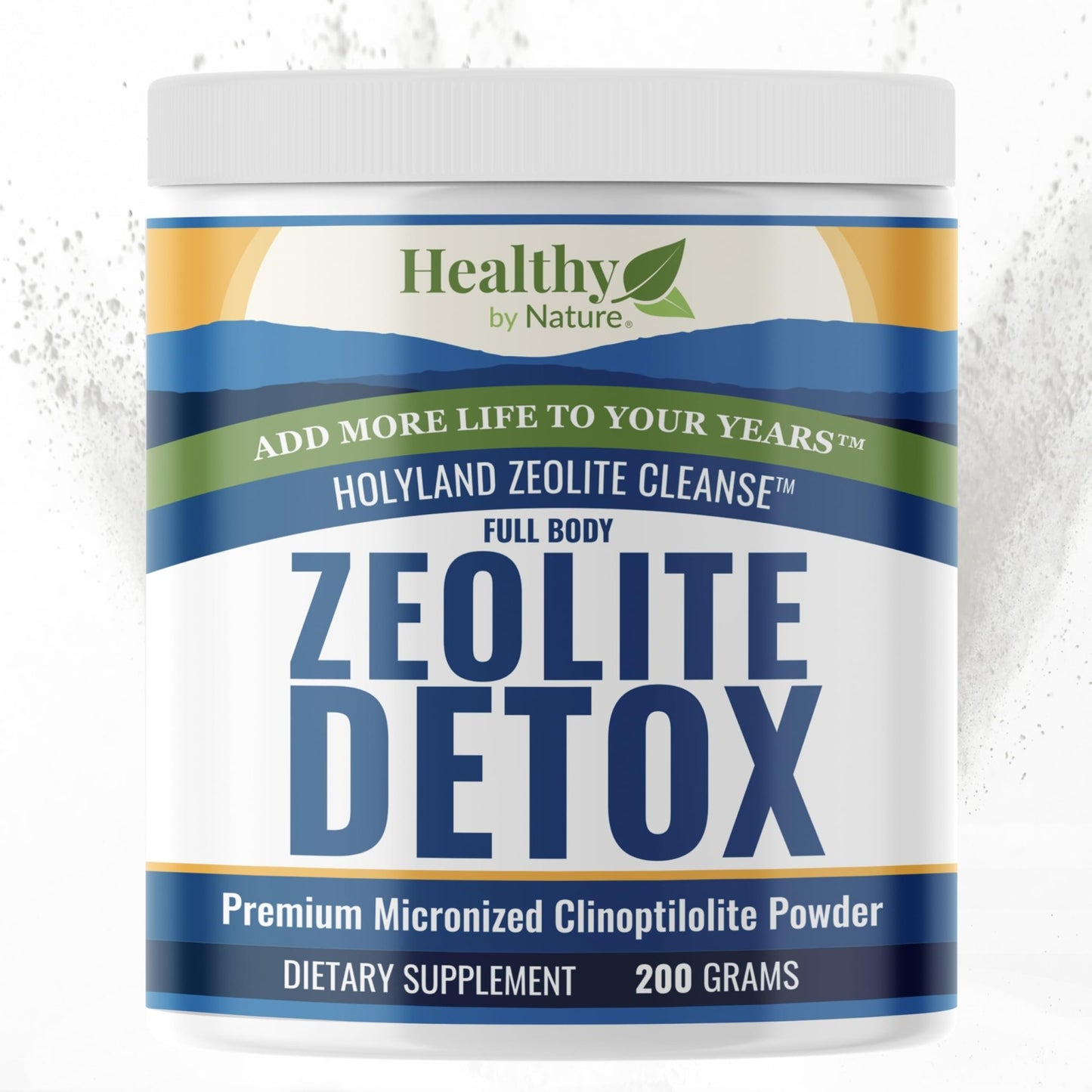 HolyLand Zeolite Cleanse - Zeolite Detox Powder (7.05oz 200 Gram) - Clinoptilolite Natural Activated - Micronized 0-25 - Full Body Detox for Women, Men - dailyvitalstore