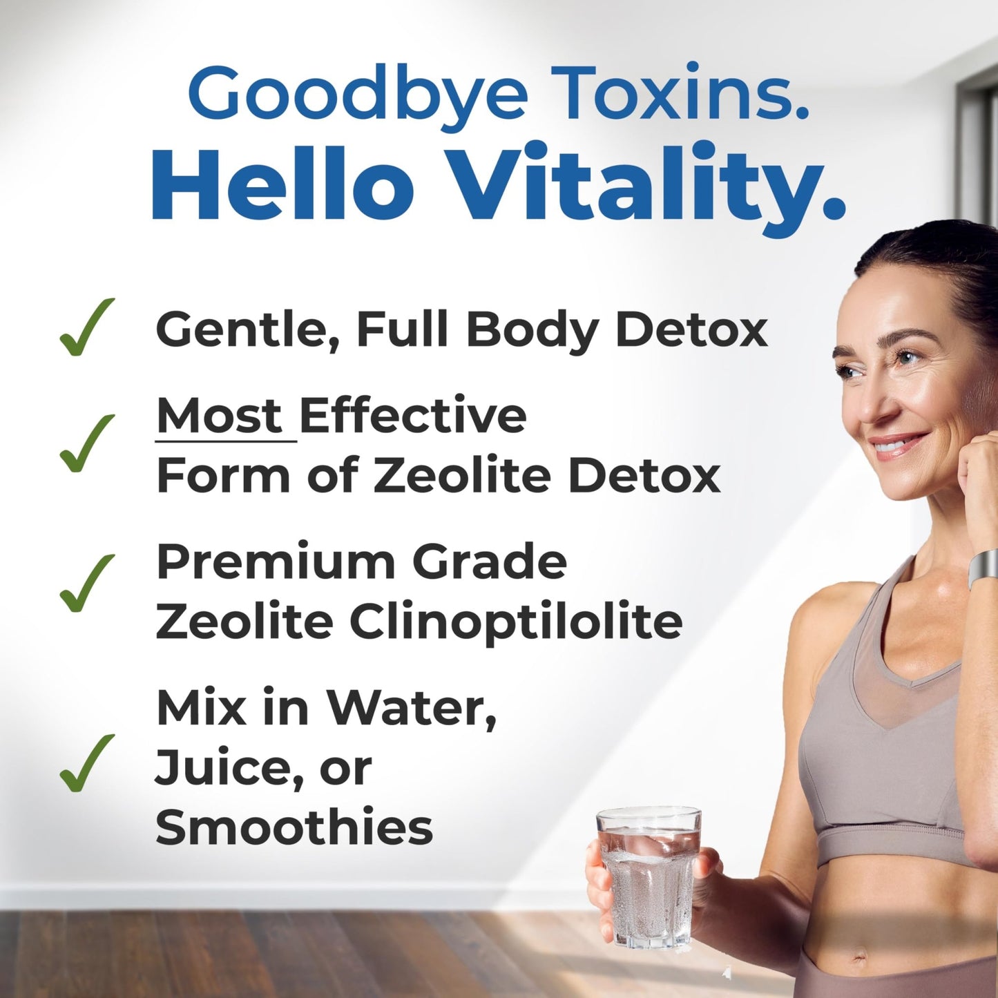 HolyLand Zeolite Cleanse - Zeolite Detox Powder (7.05oz 200 Gram) - Clinoptilolite Natural Activated - Micronized 0-25 - Full Body Detox for Women, Men - dailyvitalstore