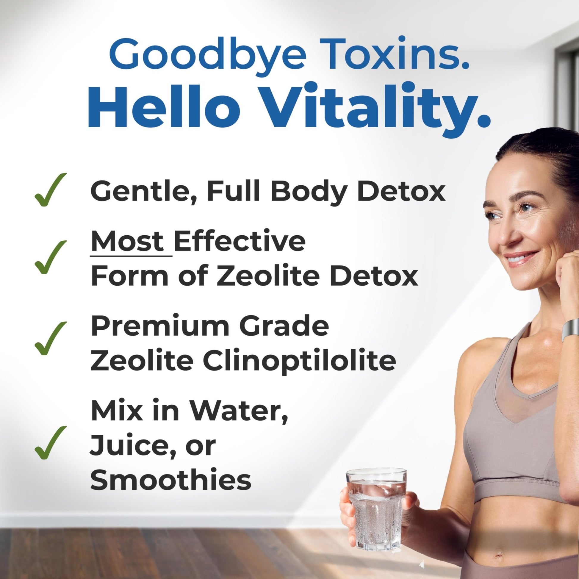 HolyLand Zeolite Cleanse - Zeolite Detox Powder (7.05oz 200 Gram) - Clinoptilolite Natural Activated - Micronized 0-25 - Full Body Detox for Women, Men - dailyvitalstore