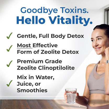 HolyLand Zeolite Cleanse - Zeolite Detox Powder (7.05oz 200 Gram) - Clinoptilolite Natural Activated - Micronized 0-25 - Full Body Detox for Women, Men - dailyvitalstore