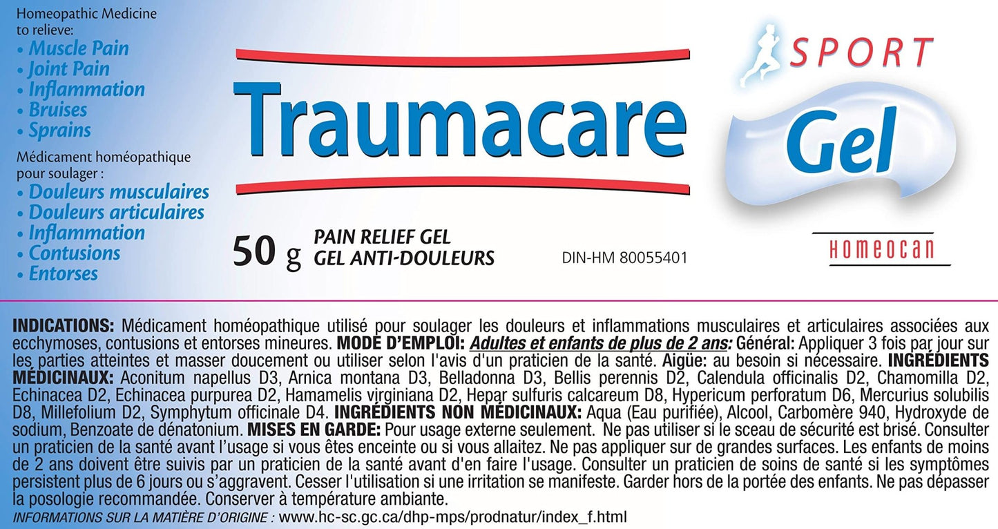 HOMEOCAN Topical Sports Gel, 50 GR - dailyvitalstore