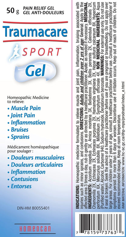 HOMEOCAN Topical Sports Gel, 50 GR - dailyvitalstore