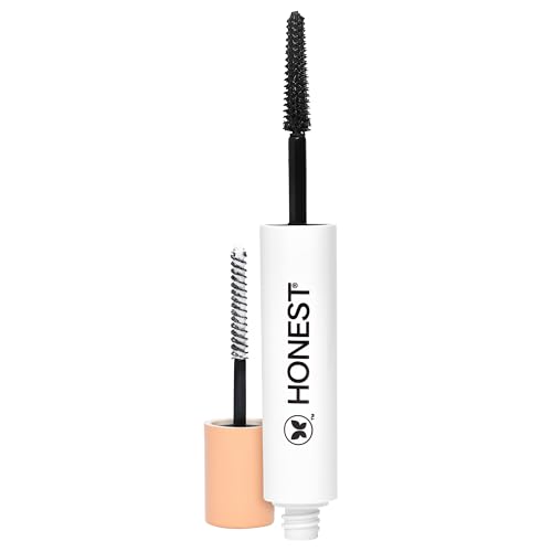Honest Beauty 2-in-1 Extreme Length Clean Mascara + Lash Primer | Lengthening + Volumizing | Cruelty Free + Safe for Sensitive Eyes | Black, .27 fl oz - dailyvitalstore