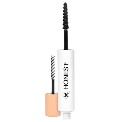 Honest Beauty 2-in-1 Extreme Length Clean Mascara + Lash Primer | Lengthening + Volumizing | Cruelty Free + Safe for Sensitive Eyes | Black, .27 fl oz - dailyvitalstore
